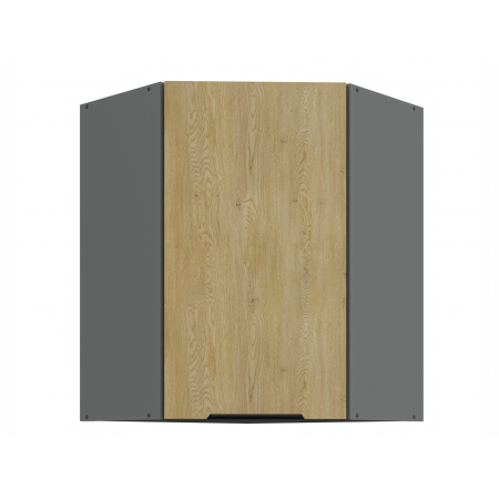 Szafka górna narożna 60 cm CREMA dąb cremona / antracyt 60x60 GN-72 1F 45